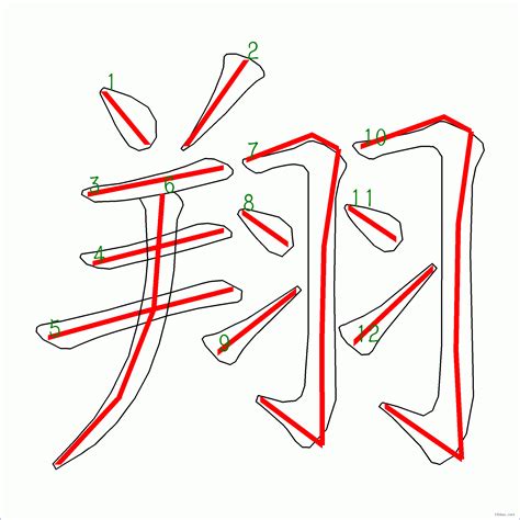 翔幾畫|總畫數12畫的國字一覽